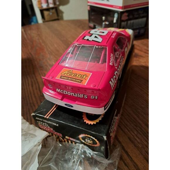 Vintage 96 Racing Champions Gold Bill Elliott McDonald Die Cast Nascar Race Car - Picture 8 of 10